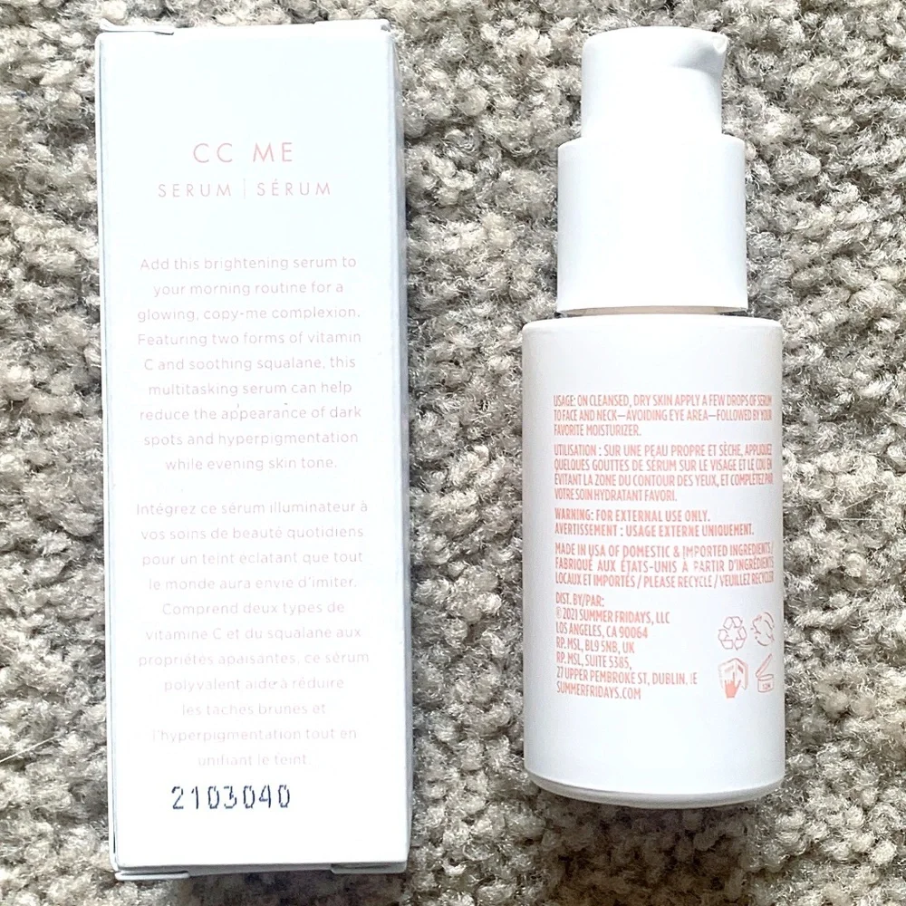 Summer Fridays CC Me Vitamin C Serum NEW